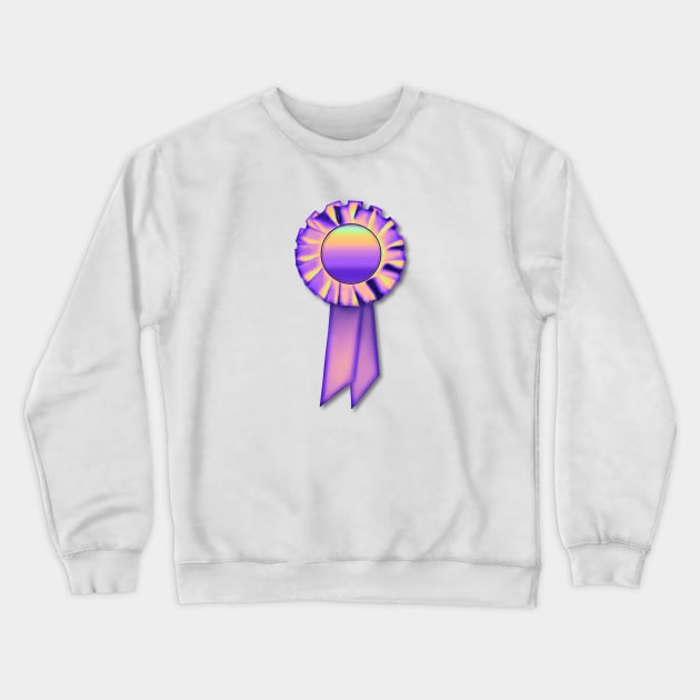 Pink Holo Ribbon Crewneck Sweatshirt by dinaaaaaah